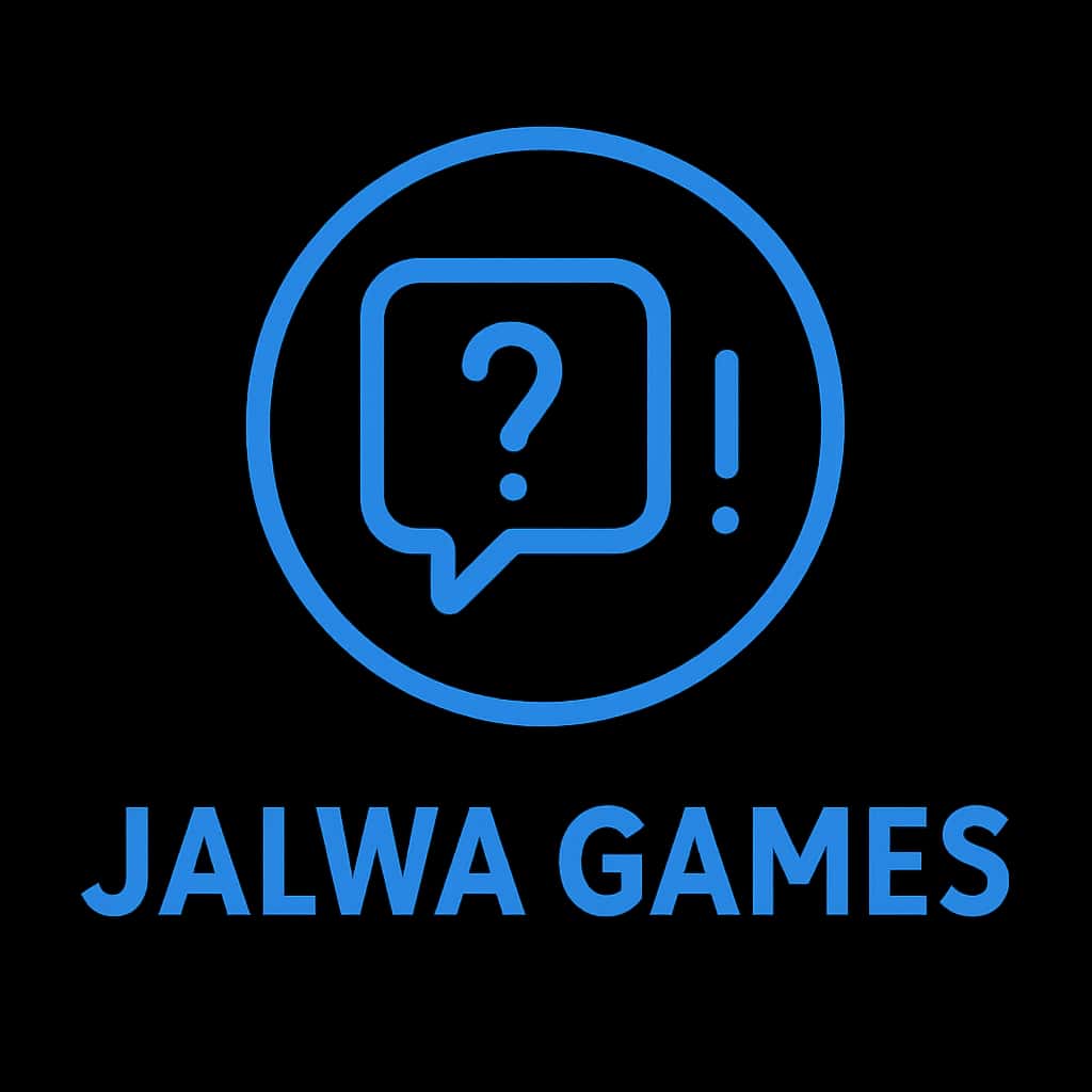 Icon representing help resources for Jalwa Games.