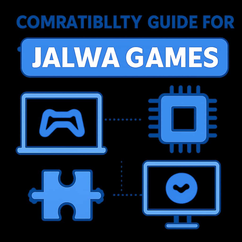 Diagram illustrating the compatibility aspects of Jalwa Games.