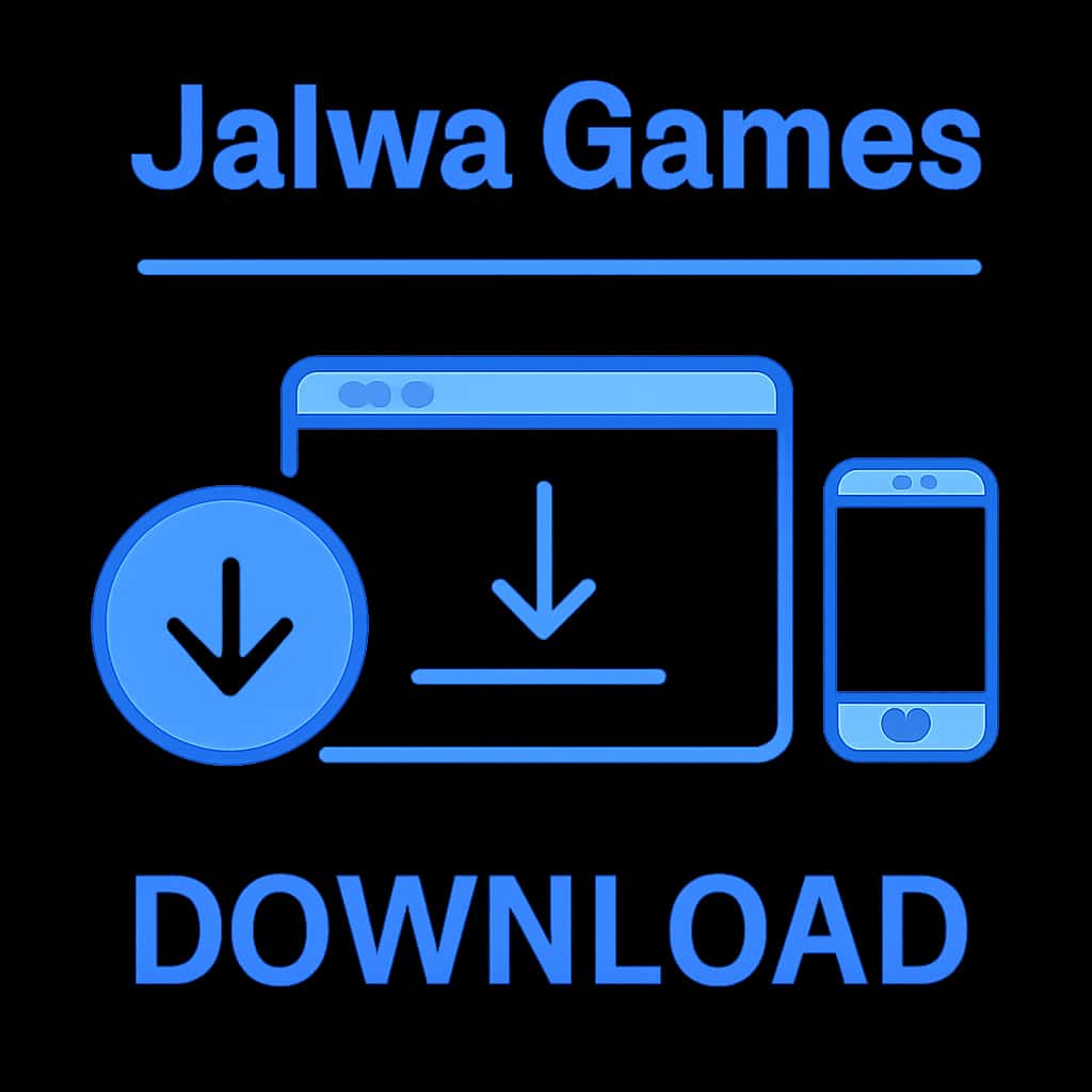 Illustration of Jalwa Games Download process.