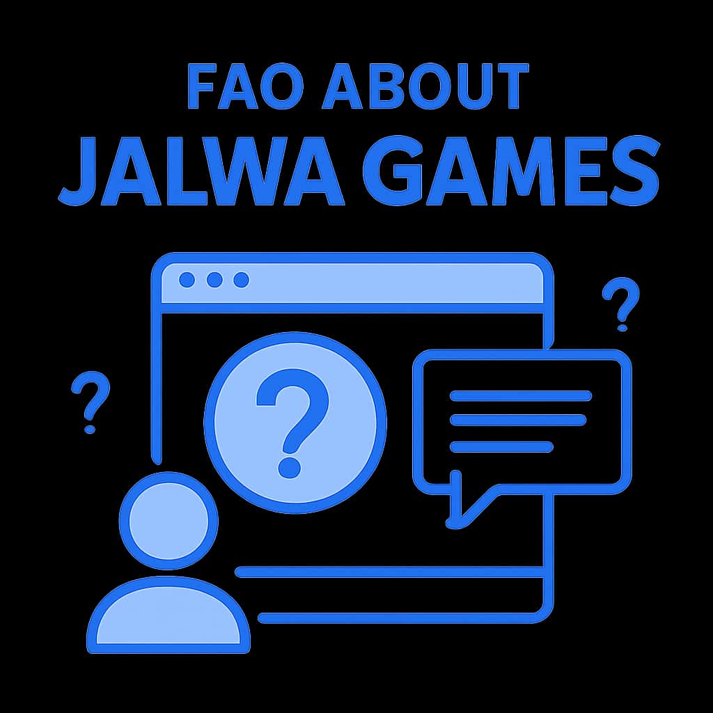 Diagram illustrating the FAQ About Jalwa Games.