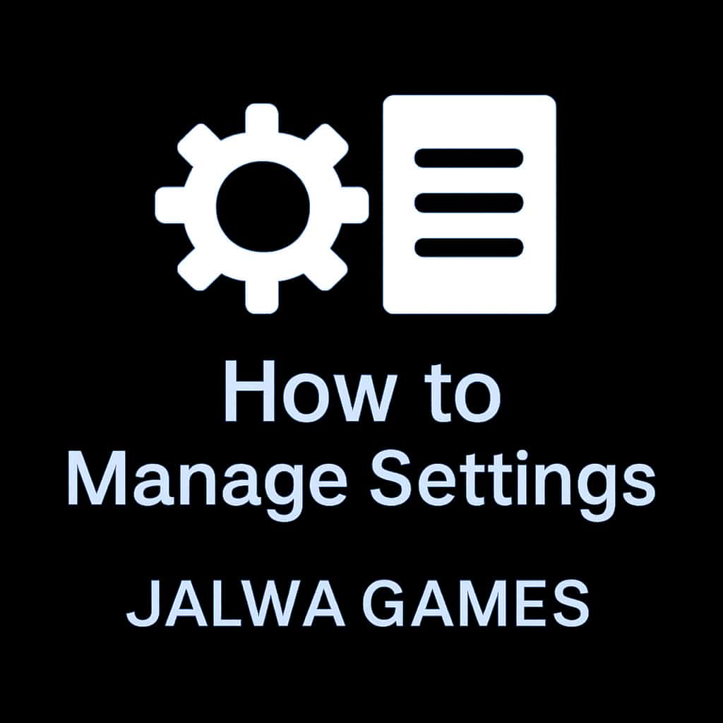 Icon for managing Jalwa Games settings.