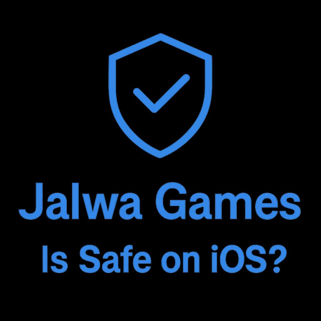 An icon representing safety and compatibility for Jalwa Games on iOS.