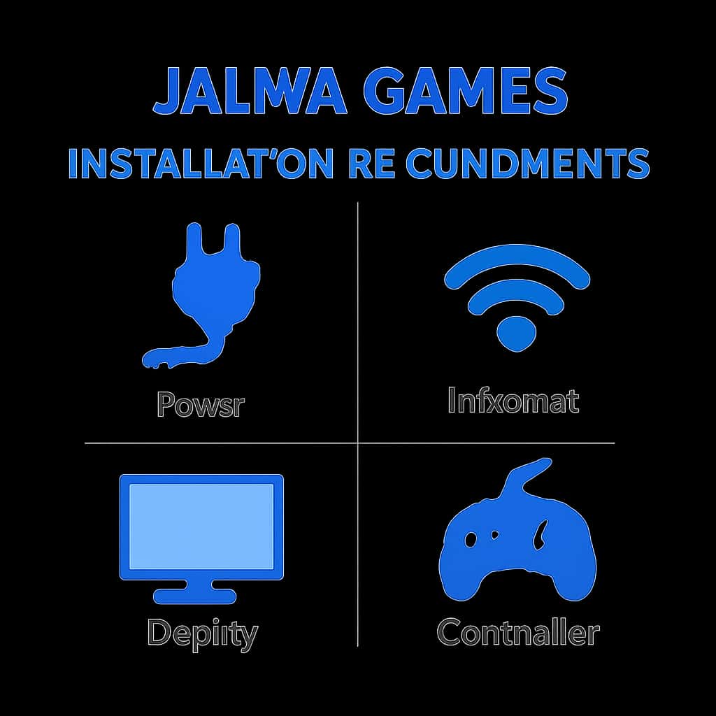 Diagram explaining Jalwa Games Installation Requirements.