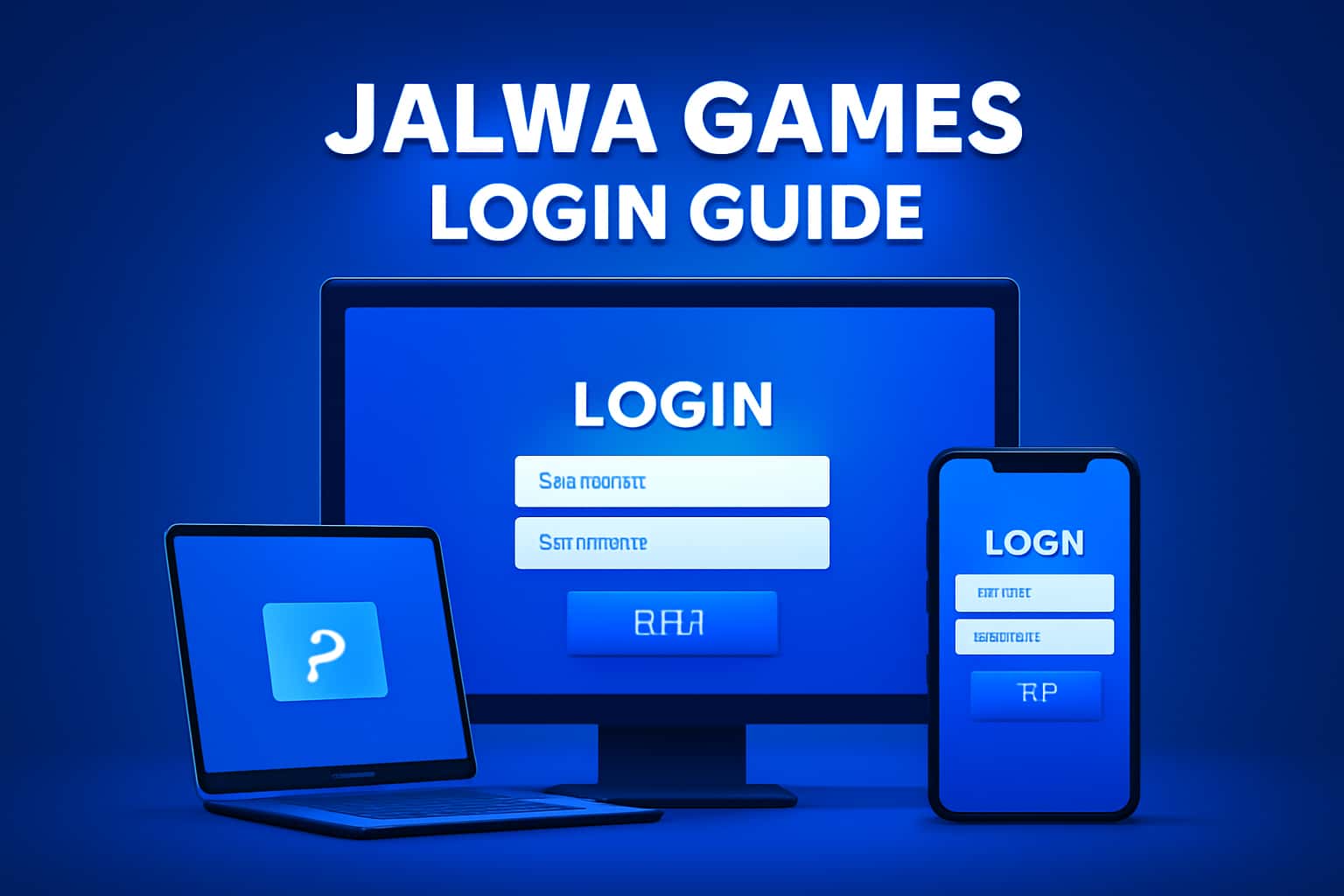 Illustration depicting the Jalwa Games Login Guide with clear text.