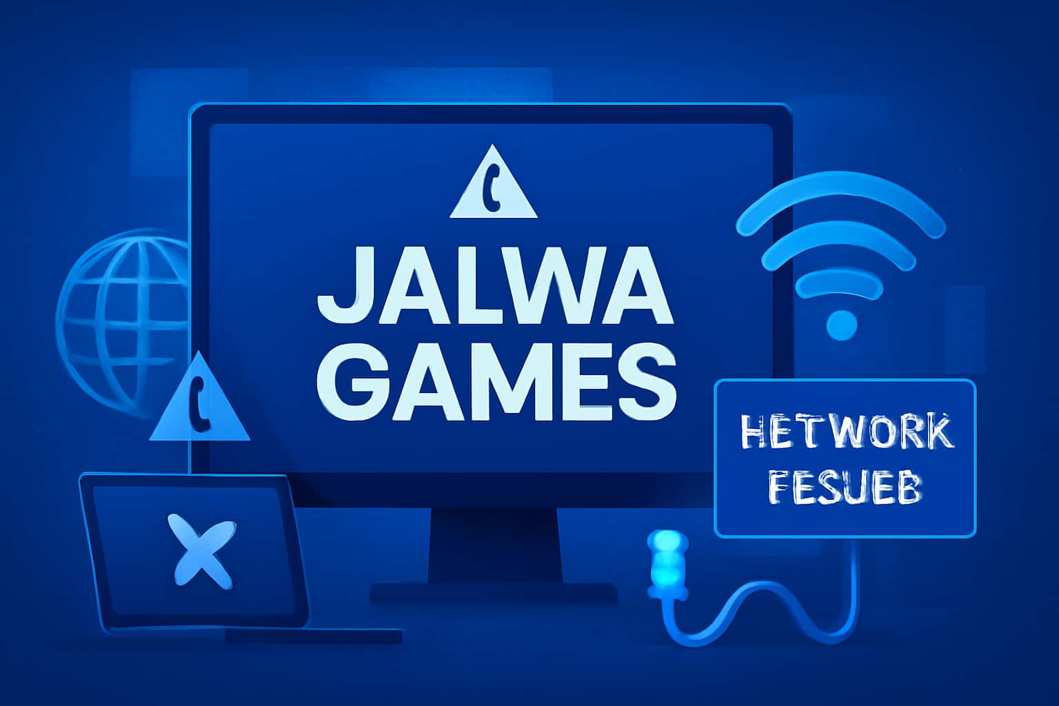 An informational scene about Jalwa Games Network Issues.