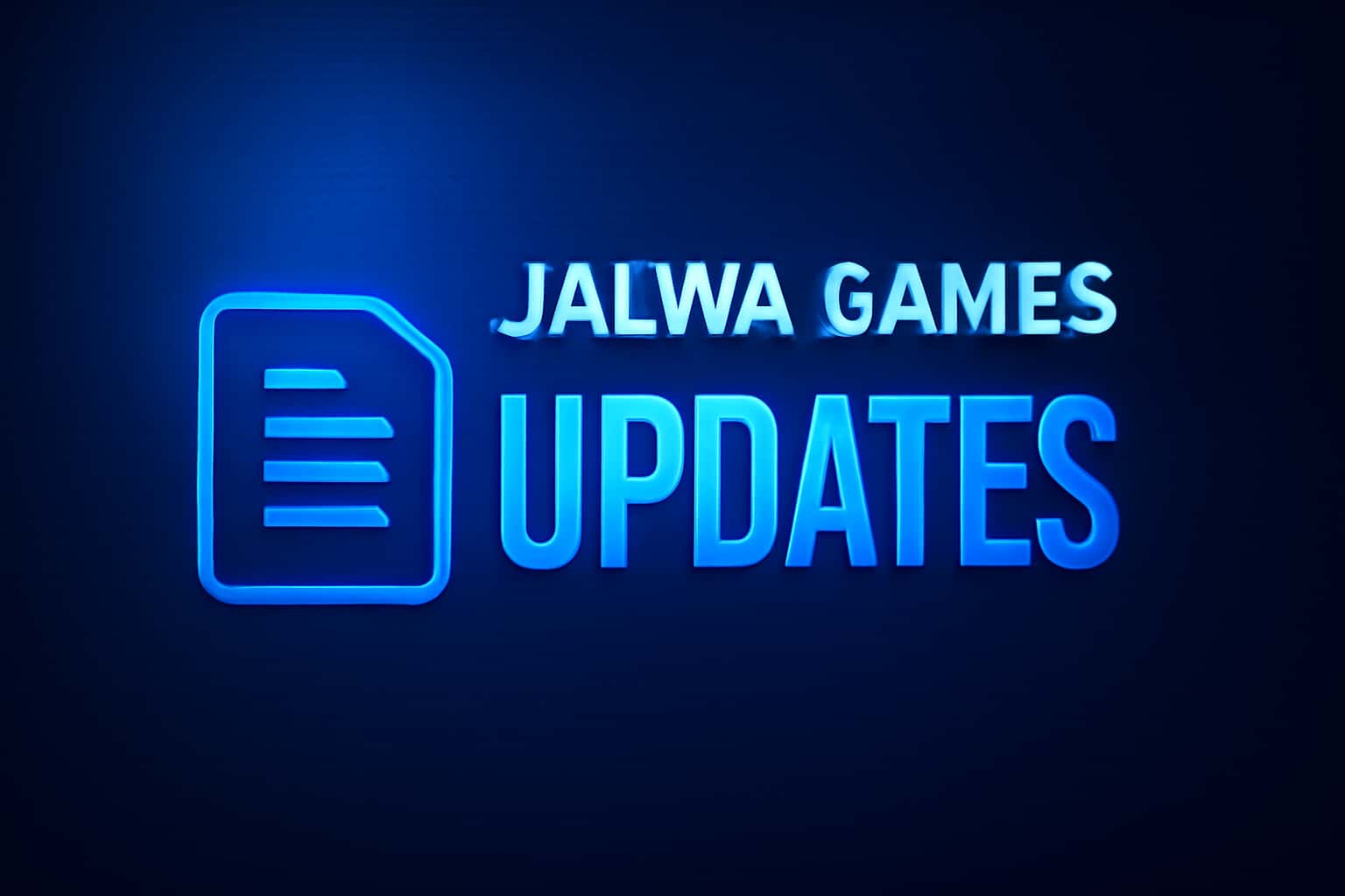 Informative visual representation of Jalwa Games Updates with a focus on the app features.