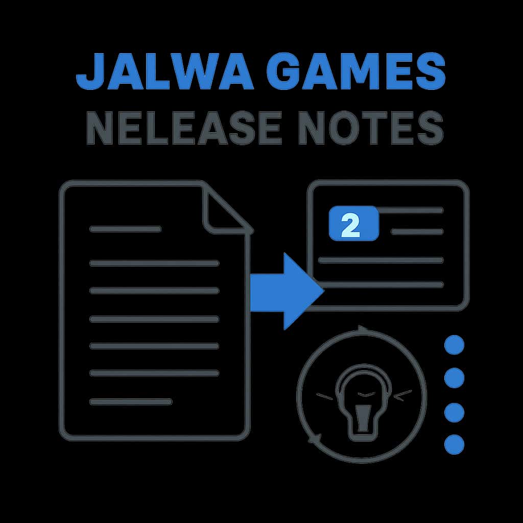 Diagram illustrating the Jalwa Games Release Notes.