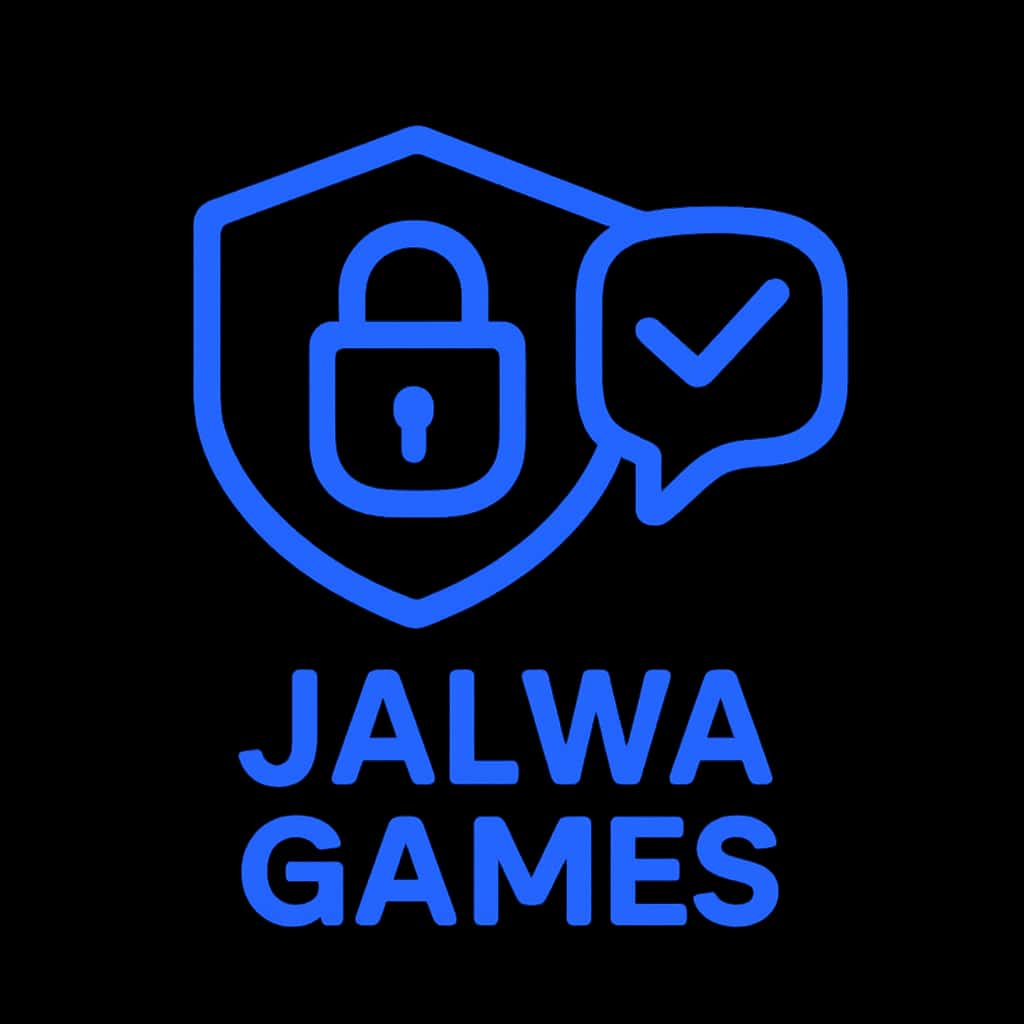 A badge representing secure gaming practices for Jalwa Games accounts.