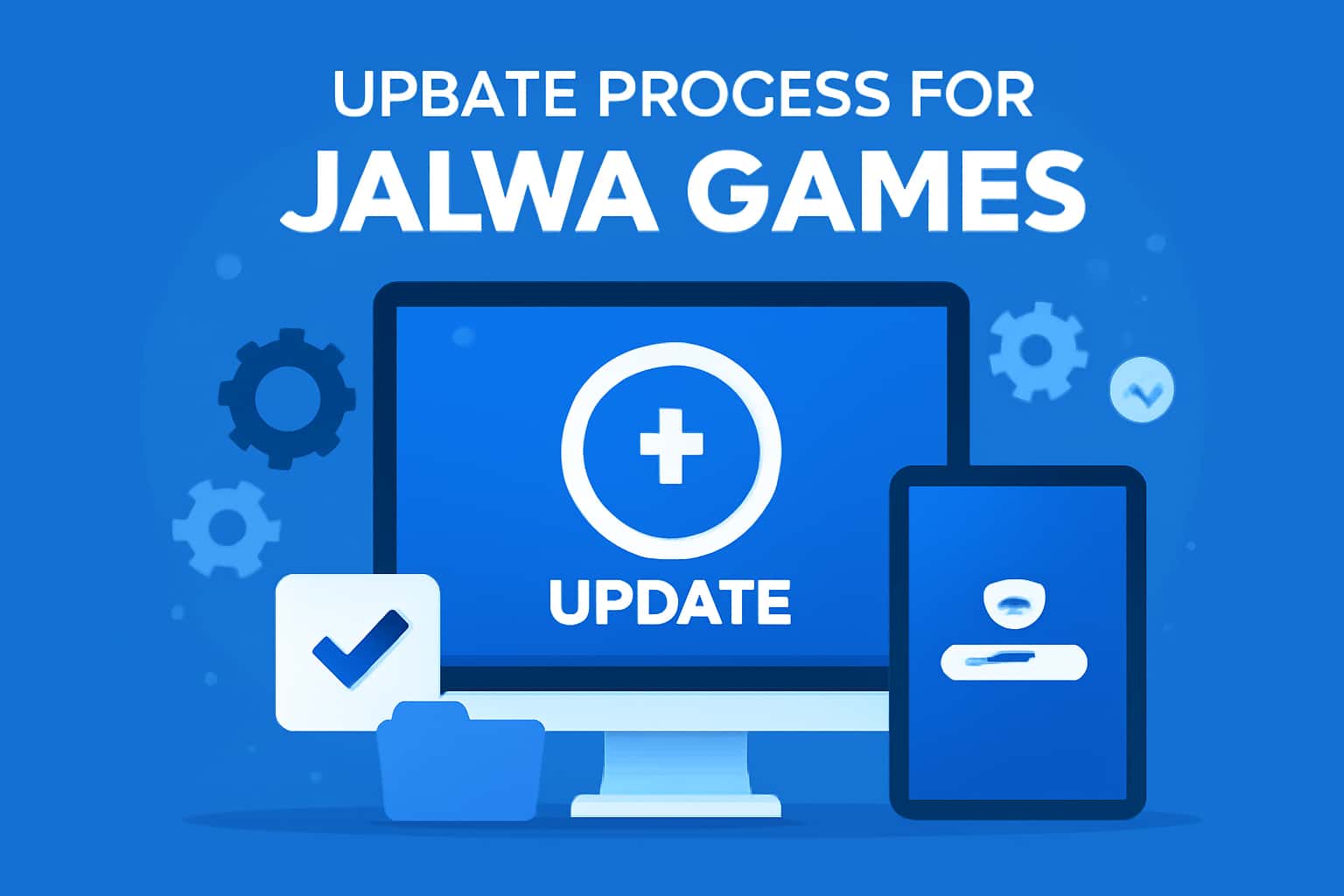 Informative image illustrating the update process for Jalwa Games.